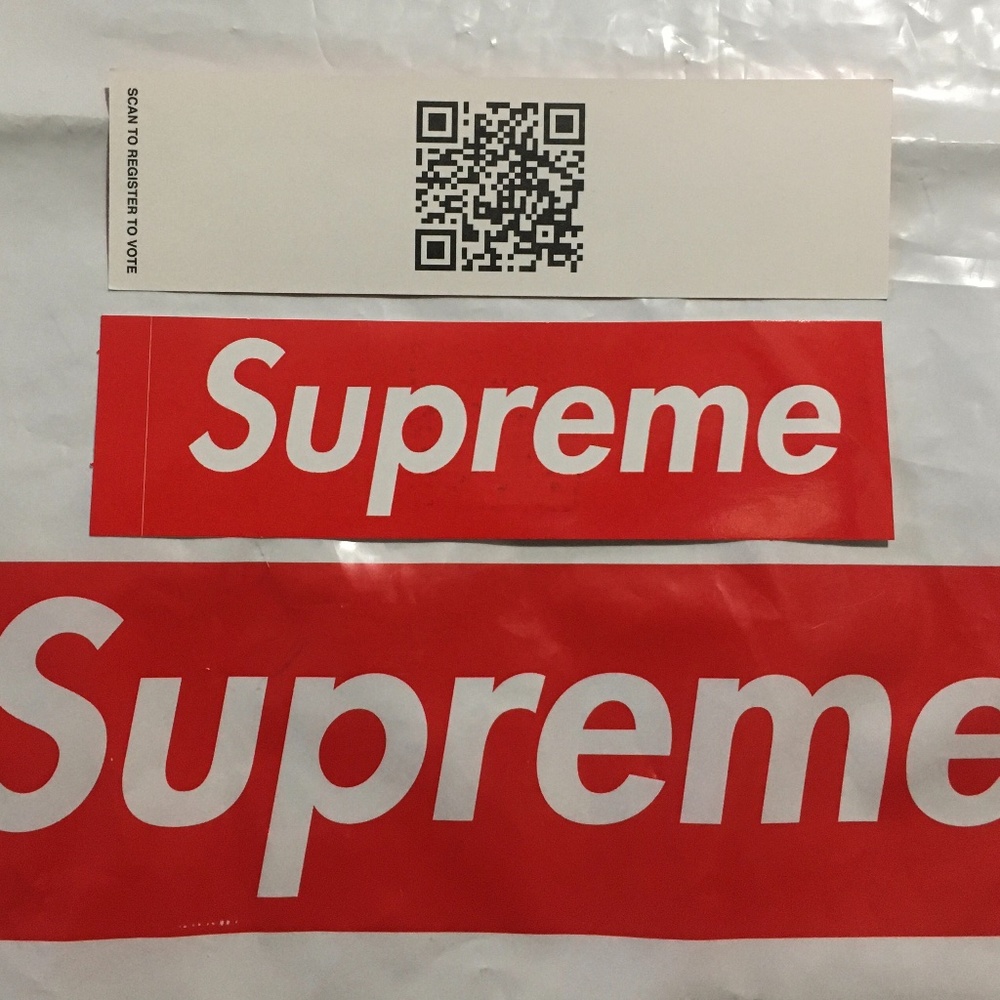 Supreme Qr Code Stickers Qr Code Box Logo Sticker Fw20 Set
